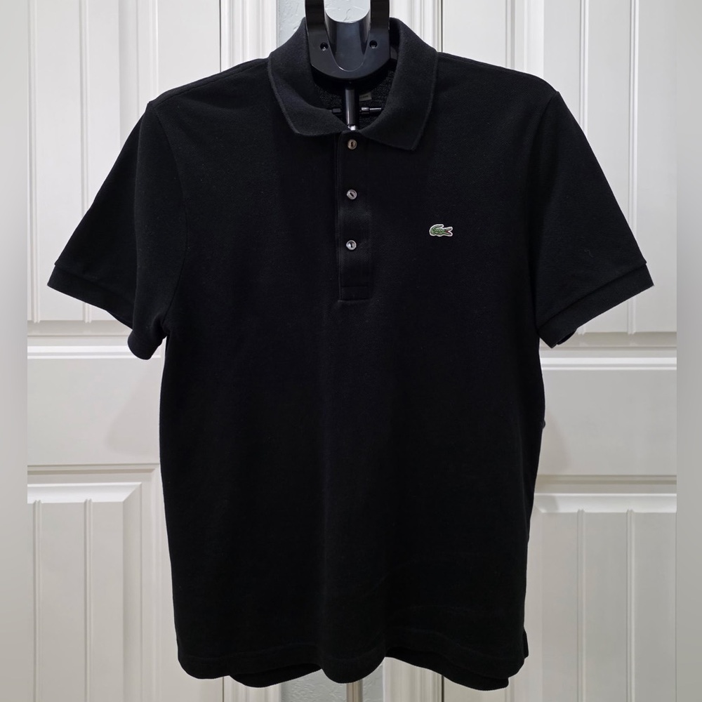 Lacoste Men's Polo Shirt in Classic Black